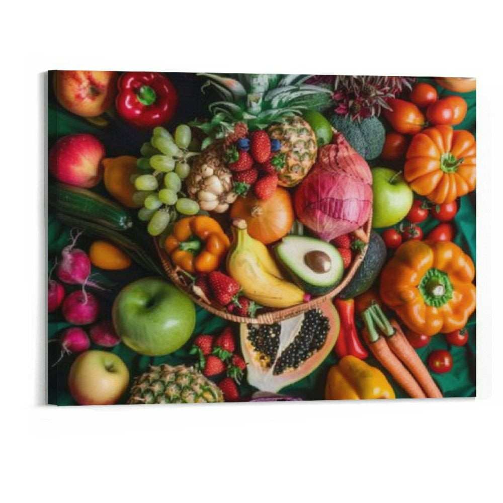 Bciig Canvas Wall Art Colorful Mexican Cooking Food Vegetable Art pertaining to Colorful Cooking Art Posters