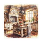 Boho Kitchen Canvas Art Print Rustic Farmhouse Cottage Artistic Inside Artistic Culinary Prints