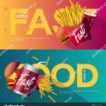 Fast Food Creative Poster Design Set Stock Vector (Royalty Free Within Creative Food Posters