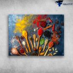 Kitchen Poster, Cooking Spices, Gift For Chef – Fridaystuff With Colorful Cooking Art Posters