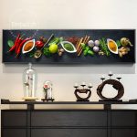 Large Kitchen Wall Art Hd Canvas Print Of Herbs Spices In Large Kitchen Poster Designs