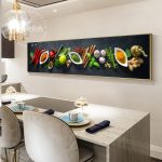 Large Kitchen Wall Art Hd Canvas Print Of Herbs Spices Throughout Large Kitchen Poster Designs