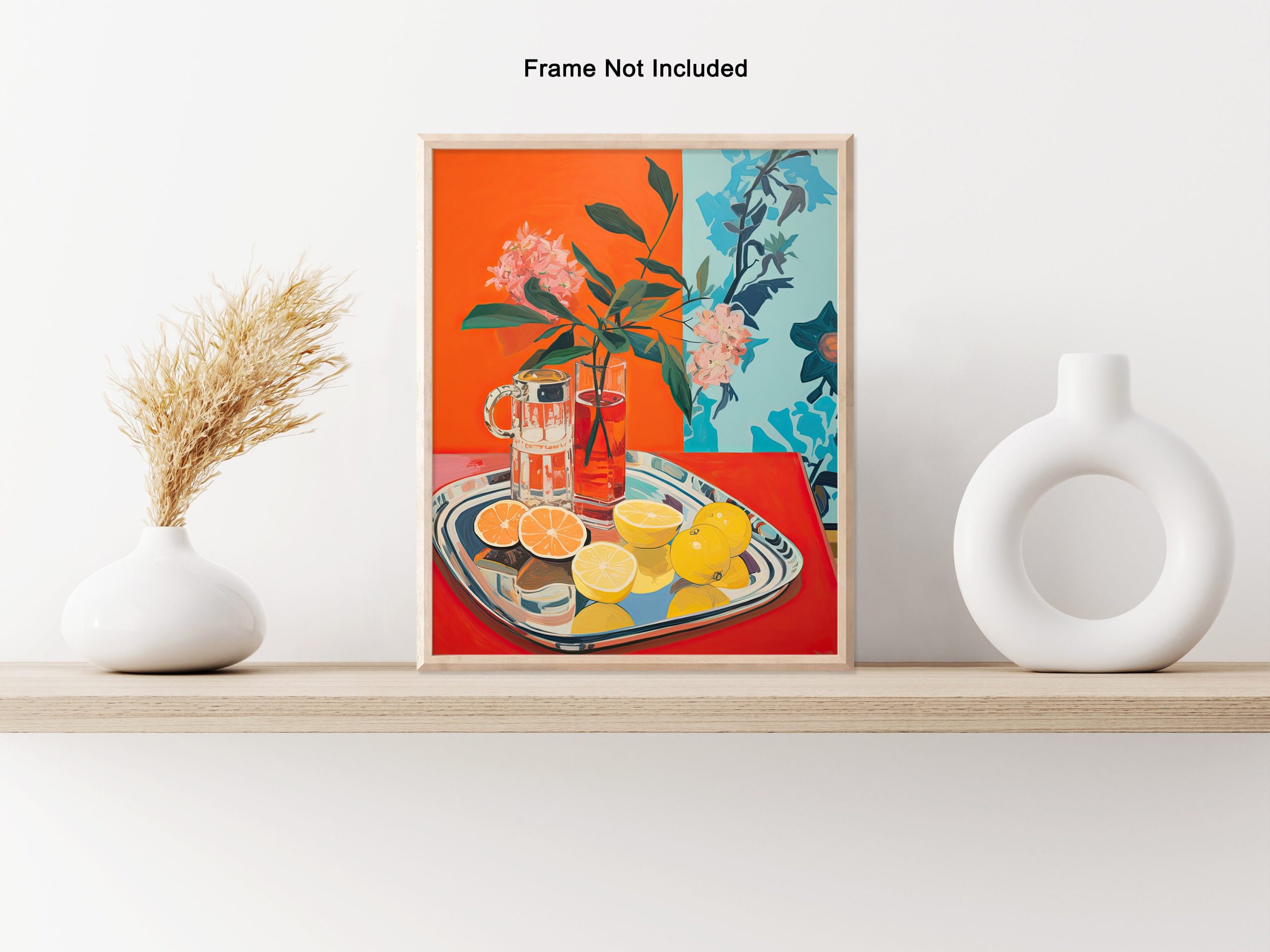 Lemons And Oranges Poster Flower Print Food &amp; Drink Art Modern pertaining to Trendy Food Art Prints